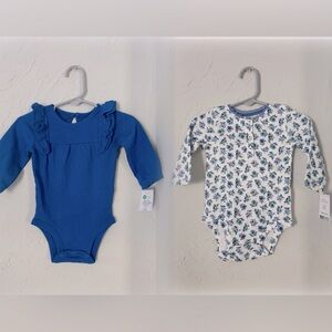 Set of 2 NWT Carter’s Long Sleeve Onesies, 6M